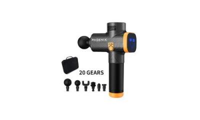 YOKULI Pistolet de massage relaxation musculaire avec th&eacute;rapie dynamique, pour du dos et des pieds 