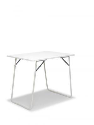  Table de camping 60x80cm blanc Barths; 80x60x67 cm (LxlxH); blanc; rectangulaire