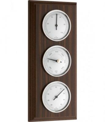  Thermom&egrave;tre TFA Station m&eacute;t&eacute;o analogique en noyer 20.1088 naturel