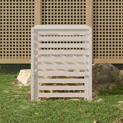 VIDAXL  - Composteur Blanc 82,5x82,5x99,5 cm Bois massif de pin Blanc