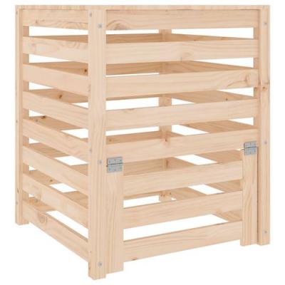 VIDAXL  - Composteur 63,5x63,5x77,5 cm Bois massif de pin Brun