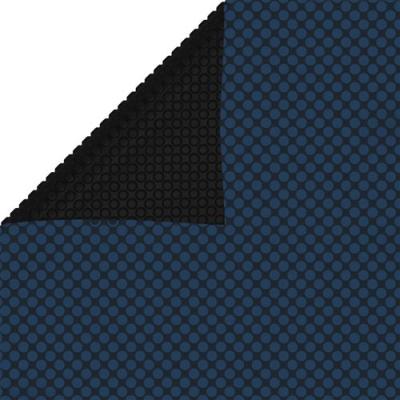 VIDAXL Film solaire de piscine flottant PE 1000x600 cm Noir et bleu