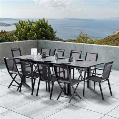 Salon de jardin Wilsa Garden HPL Star T6/10+F6+C4