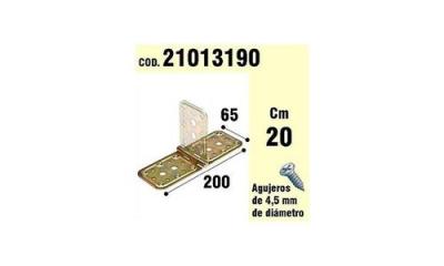  Wolfpack 21013190 charni&egrave;re bichromat&eacute; support pour bois 200 x 65 mm