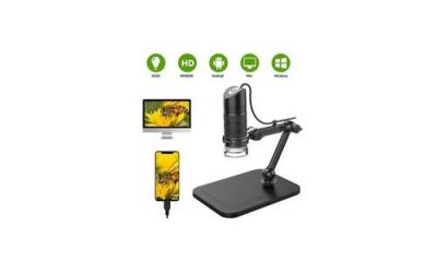  1000x num&eacute;rique usb microscope avec 8 led gradation luminosit&eacute; pour outils d'enseignement des sciences 