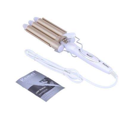 KEMEI 110v-240v fer &agrave; friser les cheveux ceramic fer &agrave; friser les cheveux le fer &agrave; friser les cheveux vaciller quatre outils 