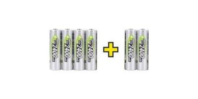 ANSMANN Accu LR06 (AA) NiMH  4 + 2 gratis, HR06 2400 mAh 1.2 V 6 pc(s) 
