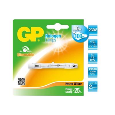 GP  lighting tube halog&egrave;ne r7s 80w (100w) 78mm  070771 DFX-332320