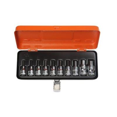 BAHCO  Jeu De Cl&eacute;s &Agrave; Douille 1/2, 6 Pans, 10 Pi&egrave;ces