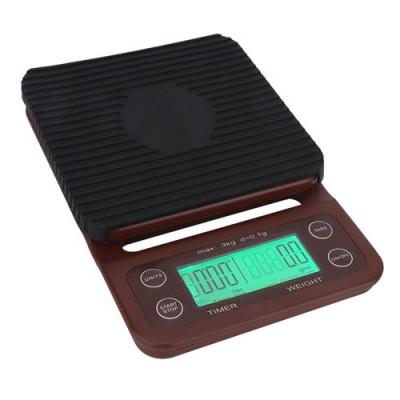 GENERIQUE Balance de cuisine portative de Digital de balance &eacute;lectronique de caf&eacute; de haute pr&eacute;cision avec l'affichage &agrave; LED 
