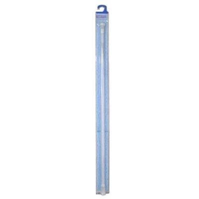 FRANDIS Barre de douche sans robinet - 110 a 180 cm - Blanc 