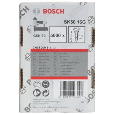 BOSCH  Accessories Pointe &agrave; T&ecirc;te Frais&eacute;e, Grey, SK50 16G 1,2 mm, 16 mm