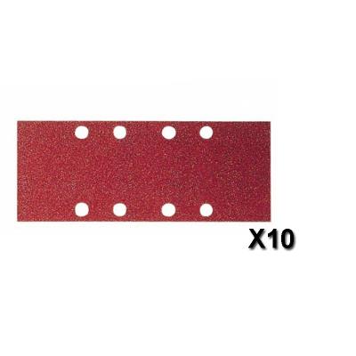 BOSCH  2608605225 Feuille Abrasive 10 pi&egrave;ces 93 X 230 Mm Grain 40