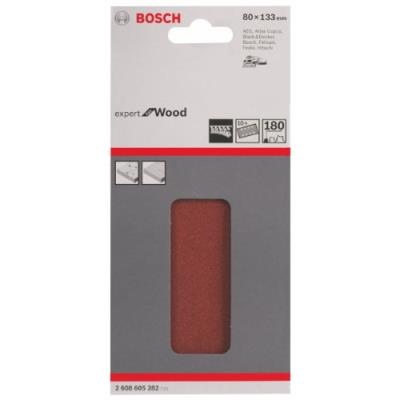 BOSCH  50 Feuille Abrasive C430, Dimensions 80 133 Mm, 180 Grain