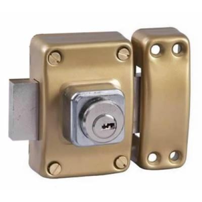 BRICARD  1957 Verrou Alpha 2 entr&eacute;es Cylindre 45 mm &oslash; 22 mm Dor&eacute;