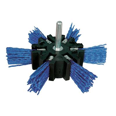 SILVERLINE Brosse &eacute;ventail nylon, 100 mm grain fin, 100 Mm, Fin