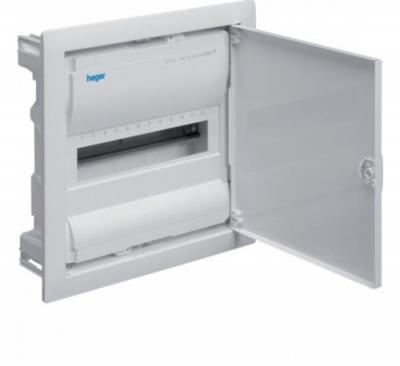 HAGER Coffret encastr&eacute; Volta 12 modules - 1 rang&eacute;e