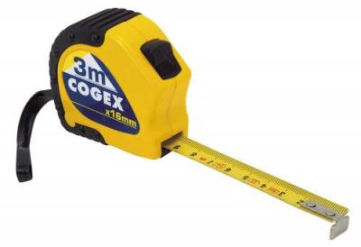 COGEX  46214 M&egrave;tre Ruban Bo&icirc;tier Bi-mati&egrave;re Avec 2 Blocages