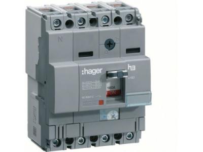 HAGER  Disj.X160 4p 25ka 100a - Appareillage De Tete  Hha101h