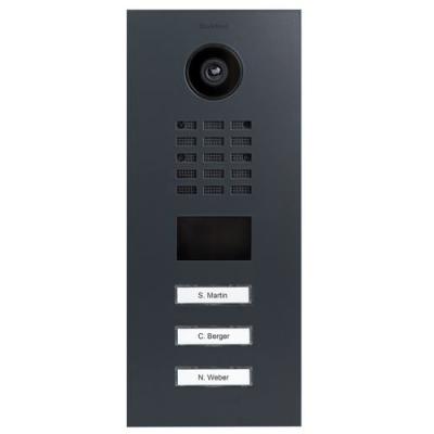 DOORBIRD Portier vid&eacute;o IP 3 boutons - D2103V-RAL7016 V2 Anthracite