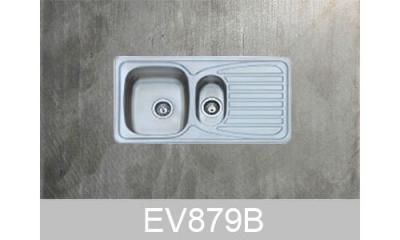 ARCOOK Evier inox 1 cuve 1/2 cuve 1 &eacute;gouttoir sous &eacute;vier 60 cm  