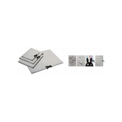 Carton &Agrave; Dessin En Carton 500g 500 X 700 Mm Fermeture Ruban Coton Gris