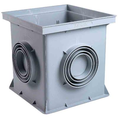 GIRPI  - Regard r&eacute;hausse pvc - gris - 300x300mm
