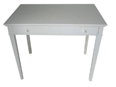 Console - Table gu&eacute;ridon - Coloris Blanc - 1 tiroir 