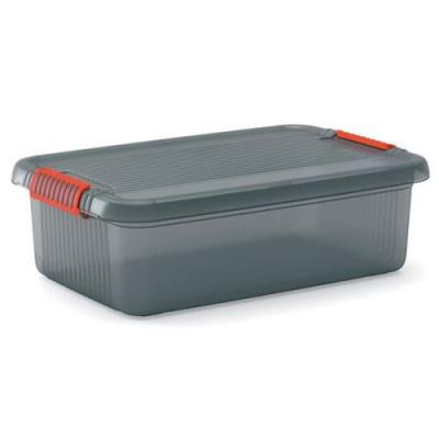 KIS MALLE MULTIFONCTIONS K LATCH BOX M, Rangement, Fum&eacute;, 59 x 39 x 18 cm