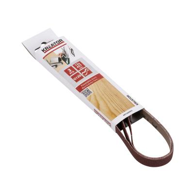KREATOR Abrasif pour lime &eacute;lectrique, Lot de 3 bandes 13x457mm Grain 120