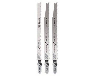BOSCH Lames de scie sauteuse, set de 3 pi&egrave;ces T 308 BF T 308 BOF 2pc