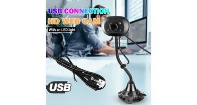GENERIQUE Led hd webcam desktop computer pc usb usb avec cam&eacute;ra de vision nocturne pour microphone 