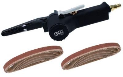 BGS TECHNIC Lime pneumatique bgs + 10 bandes abrasives assorties