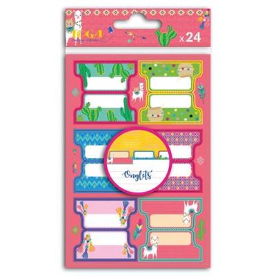 TOGA Lot De 24 Stickers Onglets Oh Lama - Draeger Paris
