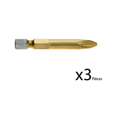 BOSCH Pack de 3 embouts MAXGRIP PH3 49mm -  - 2607001553