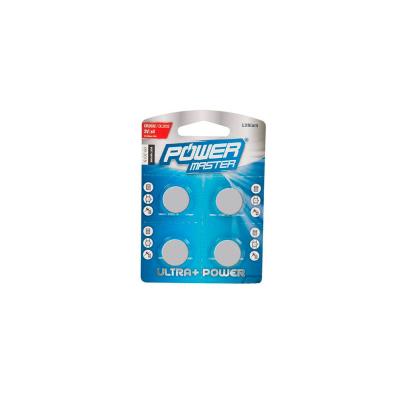 POWERMASTER Lot de 4 piles bouton lithium CR2032 - Lot de 4