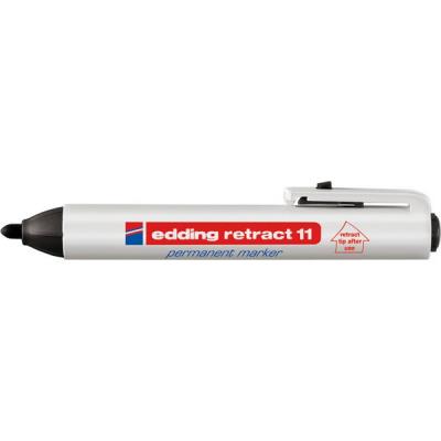 EDDING Marqueur permanent retract 11, Couleur : rouge