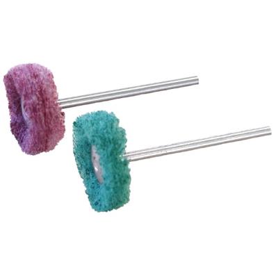 MAXICRAFT  89857 Jeu de 2 polissoirs en &eacute;ponge abrasive tendre &oslash; 20 mm sur tige, Multicolore