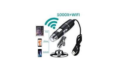 YOKULI Microscope num&eacute;rique &eacute;lectronique portatif 1000x wifi pour multi-domaines applications 