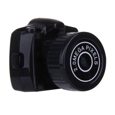 YONIS Mini Cam&eacute;ra Sport Plein Air HD 720p Enregistreur Vid&eacute;o Num&eacute;rique 2 MP Appareil Photo Noir 