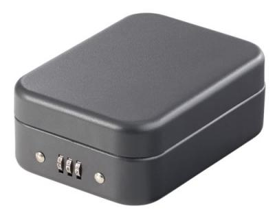 Mini coffre-fort voyage & voiture avec c&acirc;ble de s&ucirc;ret&eacute; - 0,7 L