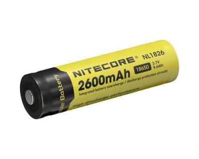 NITECORE NL1826 Pile rechargeable sp&eacute;ciale 18650 Li-Ion 3.7 V 2600 mAh