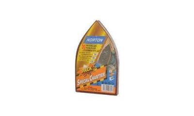 NORTON  lot de 20 triangles multi-ponceuse grain assortis