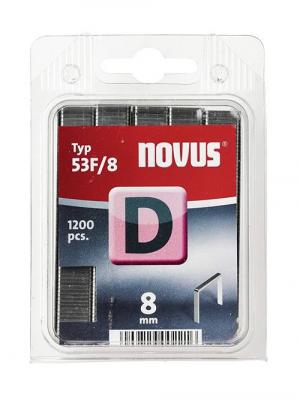  Agrafes &agrave; fil plat type D53F/8 1200 pces Novus