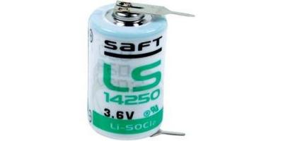 SAFT Pile sp&eacute;ciale 1/2 R6 lithium LS142502PF picots &agrave; souder en U 3.6 V 1200 mAh 1 pc(s)