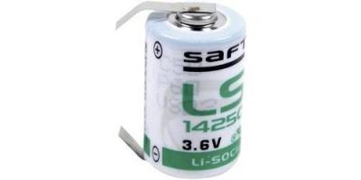 SAFT Pile sp&eacute;ciale 1/2 R6 lithium LS14250CLG cosses &agrave; souder en U 3.6 V 1200 mAh 1 pc(s)
