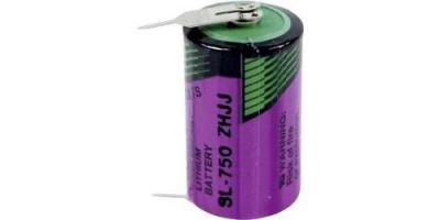 TADIRAN BATTERIES Pile sp&eacute;ciale 1/2 R6 lithium SL750PR picots &agrave; souder en U 3.6 V 1100 mAh 1 pc(s)