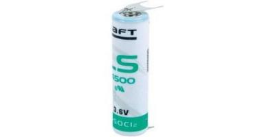 SAFT Pile sp&eacute;ciale R6 (AA) lithium LS145003PF picots &agrave; souder en U 3.6 V 2600 mAh 1 pc(s)