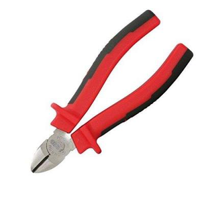 KS TOOLS Pince coupante de cote KS, &agrave; poign&eacute;es bi-composants longueur 165 mm