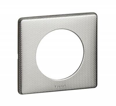 LEGRAND  C&eacute;liane plaque m&eacute;tal 1 poste alu snake 068721
